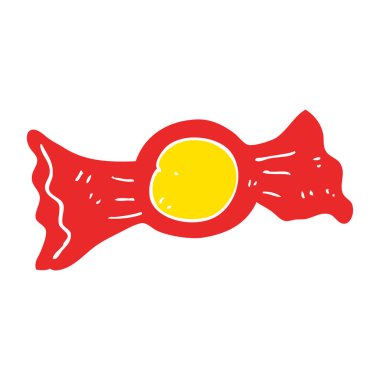 düz renk illüstrasyon şeker