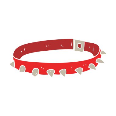 köpek tasması düz renkli çizimi