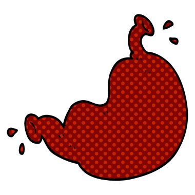 çizgi film doodle insan organ