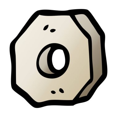 vektör degrade illüstrasyon karikatür vida somun