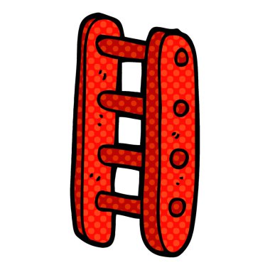 çizgi film doodle uzun merdiveni