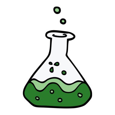 çizgi film doodle bilimsel deney