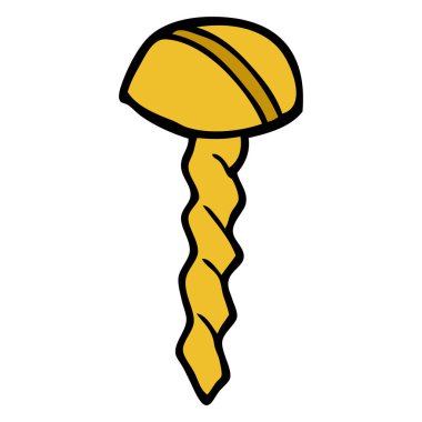 çizgi film doodle eski pirinç vida