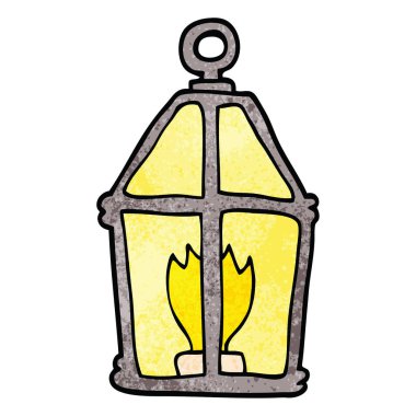 çizgi film doodle eski fener