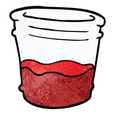 çizgi film doodle bardak içki