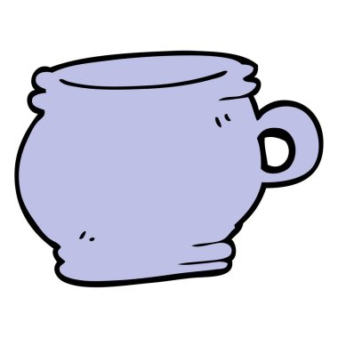 çizgi film doodle Kupası vektör çizim 