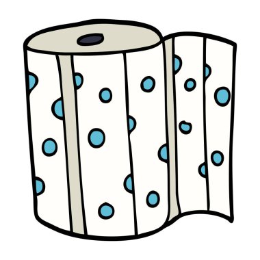 çizgi film doodle dotty mutfak rulo