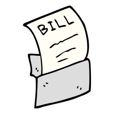 çizgi film doodle borç bill