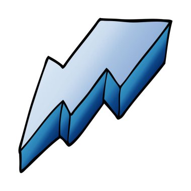 çizgi film doodle dekoratif şimşek