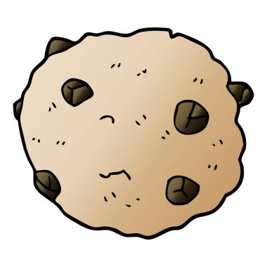 çizgi film doodle çikolatalı kurabiye