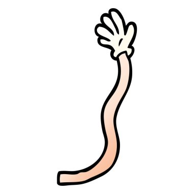 çizgi film doodle retro el hareketleri