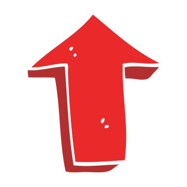 çizgi film doodle ok işaret yönünü