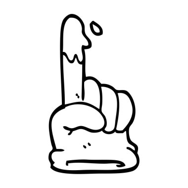 çizim karikatür lastik eldiven