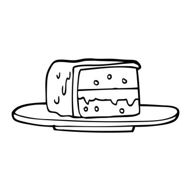 çizim karikatür dilim kek