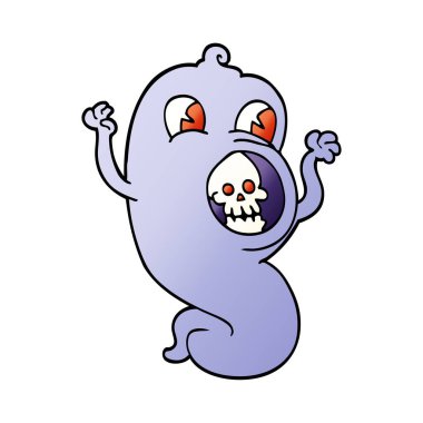 hayalet, vektör, illüstrasyon karikatür doodle