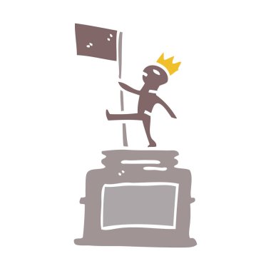 çizgi film doodle anıt heykeli