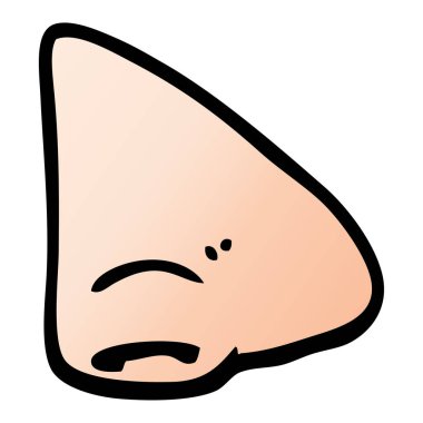 vektör degrade illüstrasyon karikatür burun