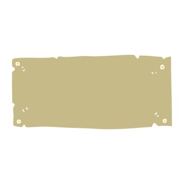 boş oturum düz renkli çizimi