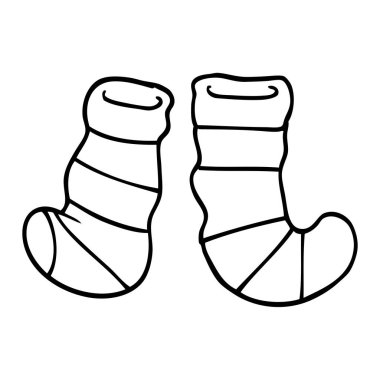 çizim karikatür çorap