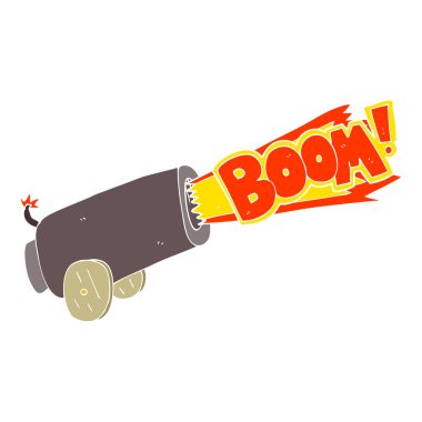 silah savaş topu düz renk örnek