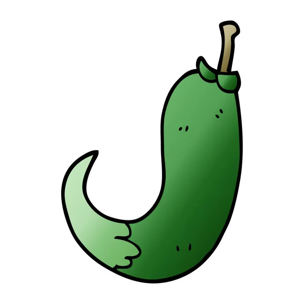 Desenho Animado Doodle Pimenta — Vetor de Stock