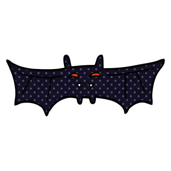 Morcego Vampiro Doodle Desenhos Animados —  Vetores de Stock