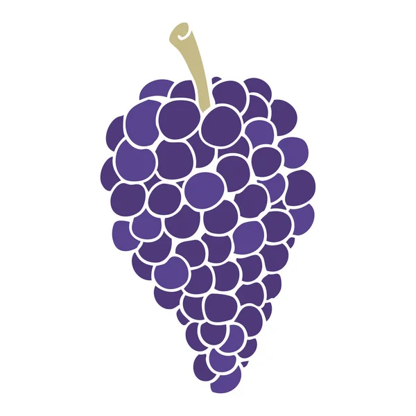 Ilustración Color Plano Las Uvas — Vector de stock