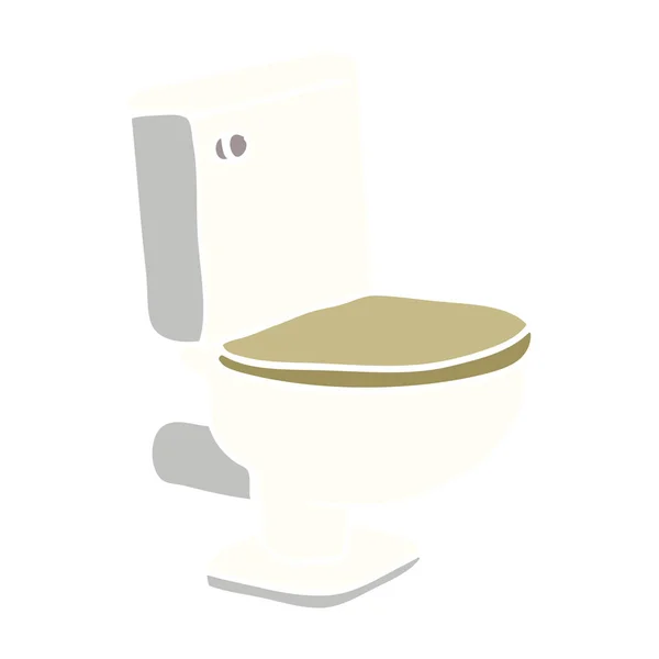 Cartoon Doodle Gesloten Toilet — Stockvector