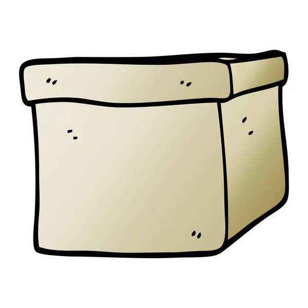 Картонная Коробка Векторным Градиентом — стоковый вектор