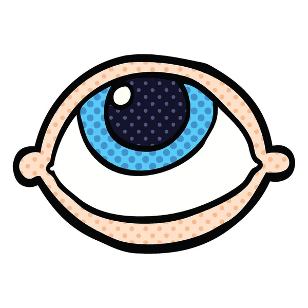 Serietidning Stil Tecknad Alla Seeing Eye — Stock vektor