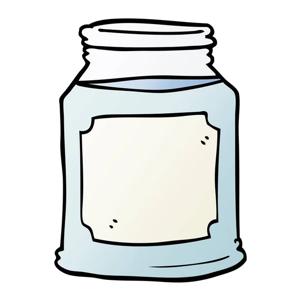 Cartoon Doodle Candle Jar — Stock Vector