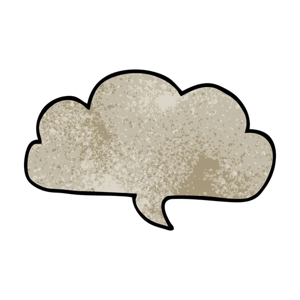 Dibujos Animados Garabato Nube Discurso Burbuja — Vector de stock