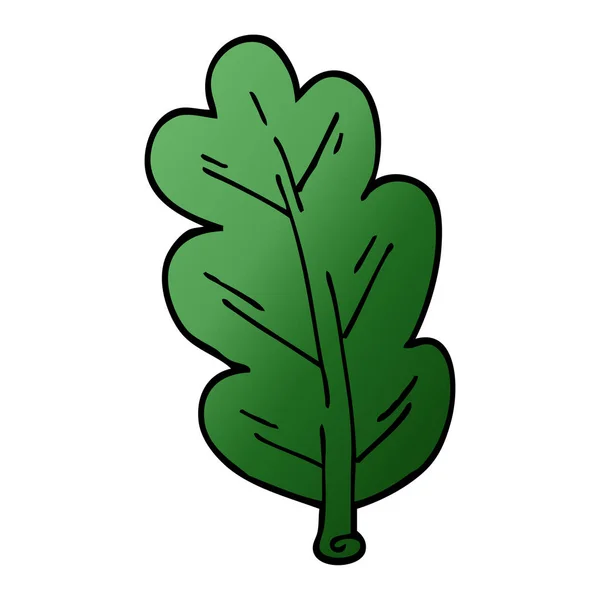 Cartoon Doodle Leaf Ilustração Vetorial —  Vetores de Stock