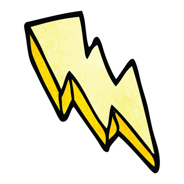 Cartoon Doodle Lightning Bolt — Stock Vector