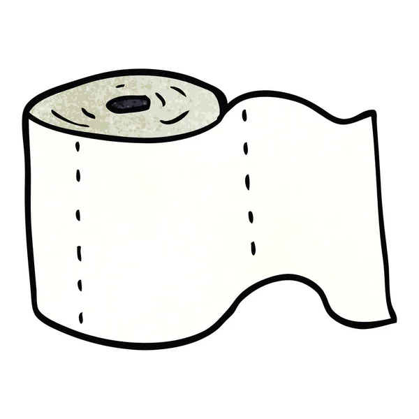 Rotolo Carta Igienica Del Fumetto Doodle — Vettoriale Stock