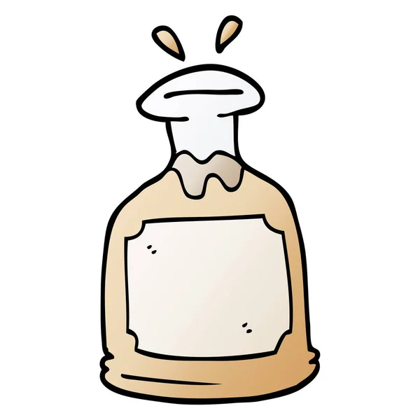 Cartoon Doodle Whisky Decanter — Vettoriale Stock