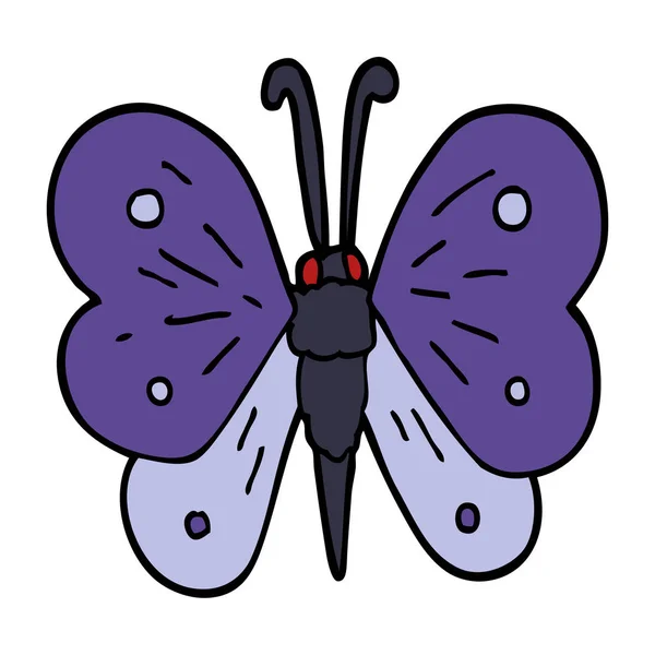 Иллюстрация Мультяшной Бабочки — стоковый вектор