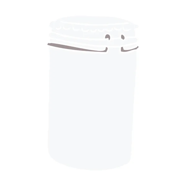 Cartoon Doodle Storage Jar — Stockvector