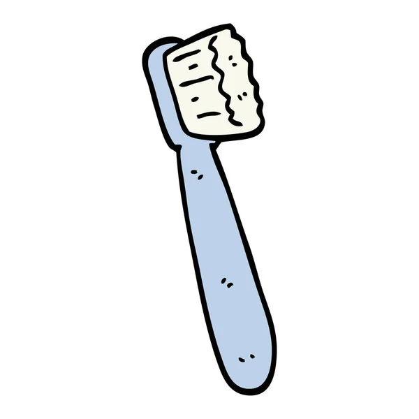 Brosse Dents Dessin Main Style Doodle — Image vectorielle