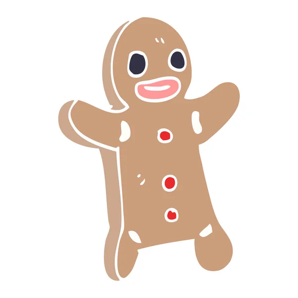 Cartoon Doodle Gingerbread Man — Stock Vector