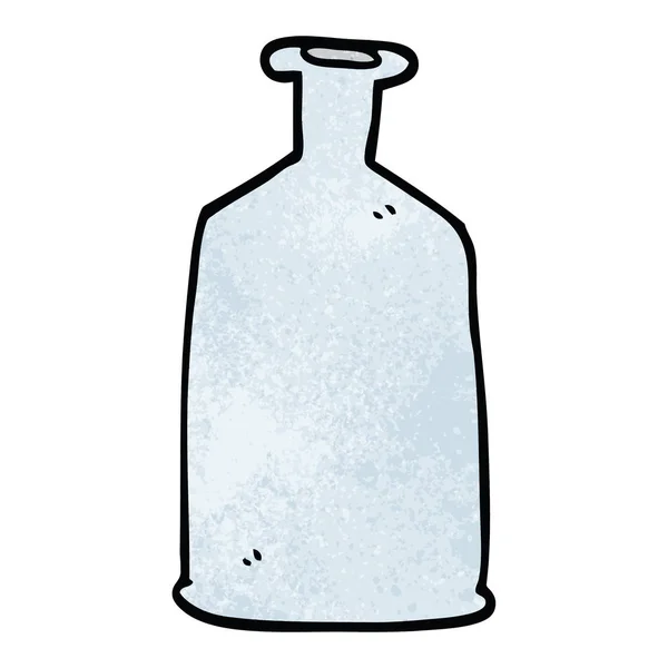 Cartoon Doodle Clear Glass Bottle — Stock Vector