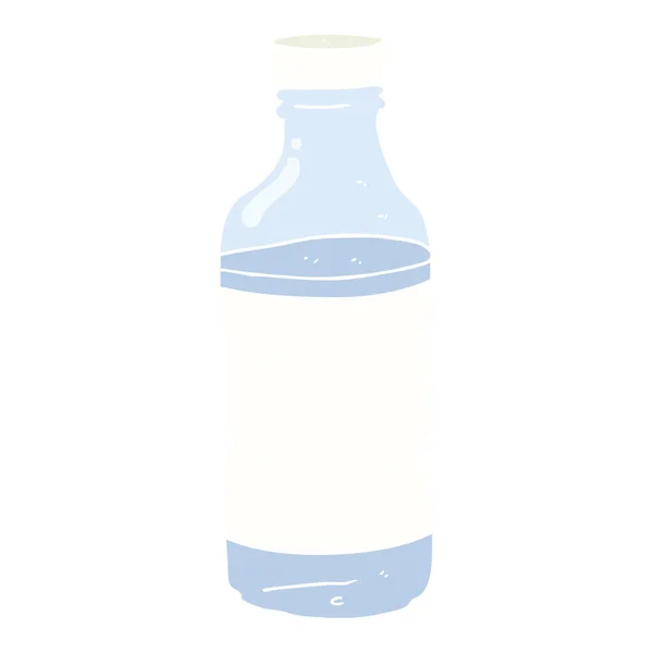 Flachfarbige Abbildung Der Wasserflasche — Stockvektor