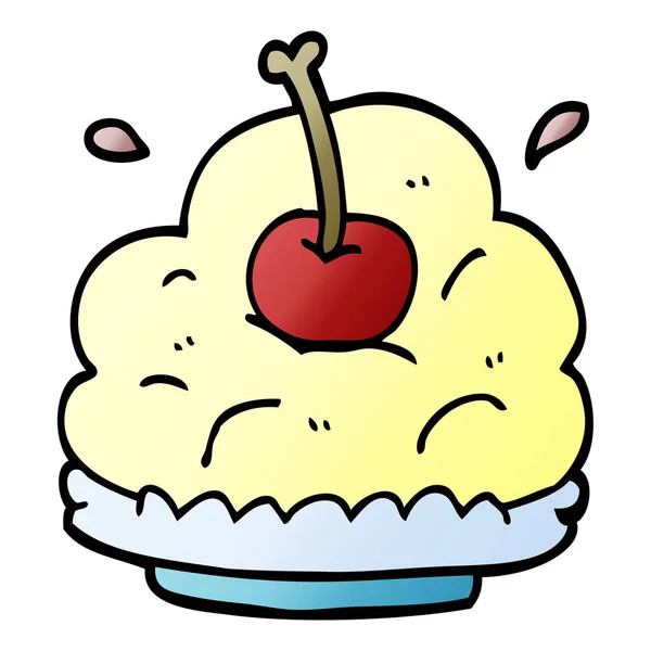 Dessin Animé Doodle Dessert Vecteur Illustration — Image vectorielle