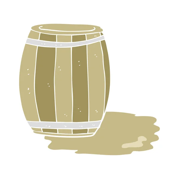啤酒桶纯色例证 — 图库矢量图片