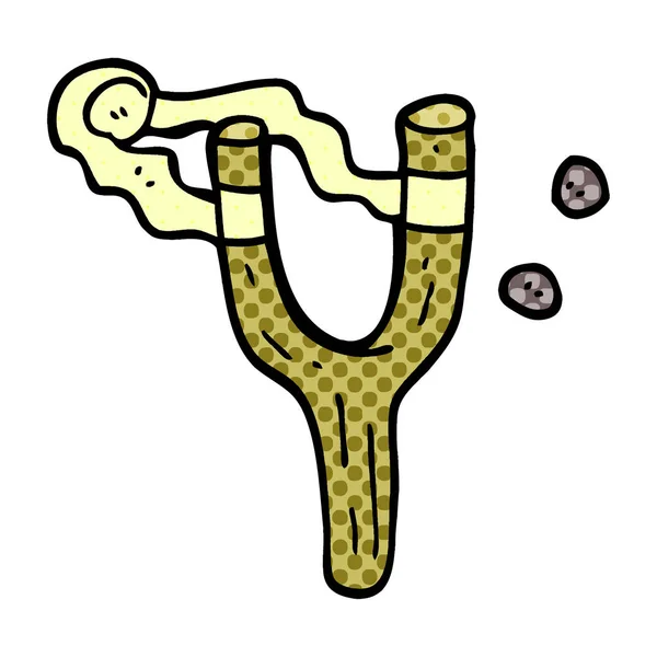 Dessin Animé Doodle Catapulte Jouet — Image vectorielle