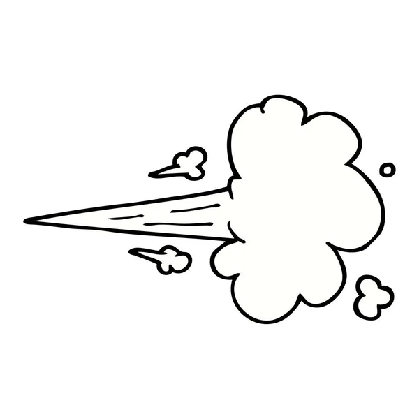 Cartoon Doodle Vindpust Luft — Stock vektor