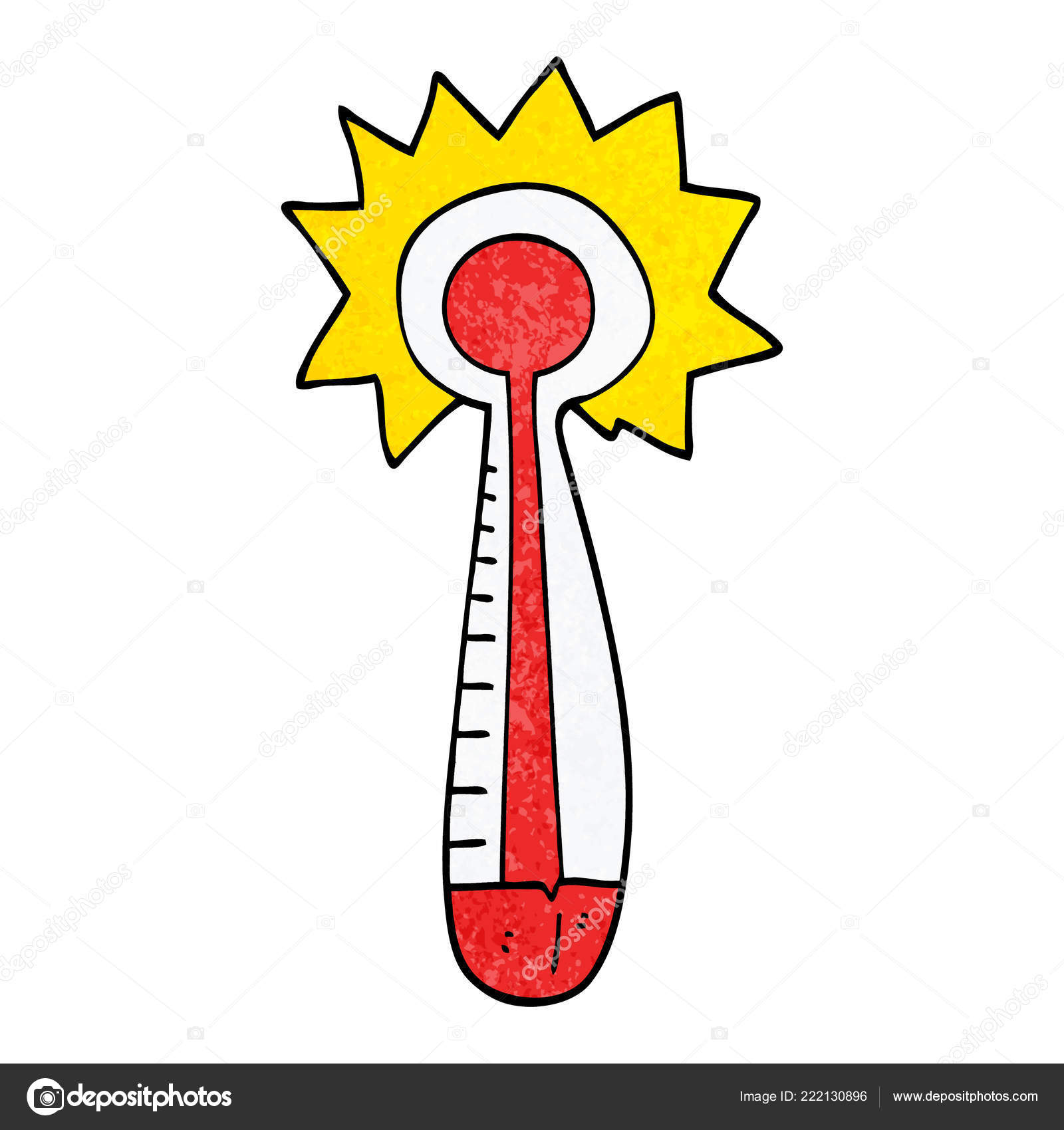 Cartoon Doodle Hot Thermometer Stock Vector Image by ©lineartestpilot