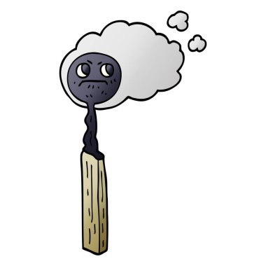 çizgi film doodle maç vektör çizim