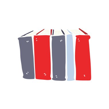 düz renk stil karikatür kitap
