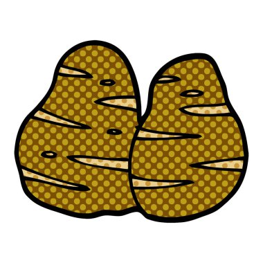 patates, vektör, illüstrasyon karikatür doodle